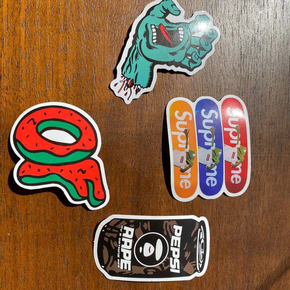Supreme, Bape, Odd Future, Santa Cruz Custom